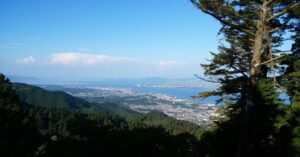 比叡山から眺める、琵琶湖（滋賀県大津市）