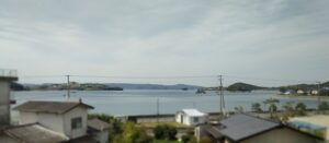 大村湾(大村線の車窓より)(長崎県)