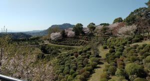 田原坂の景色。西南戦争の時、ここで多くの銃弾が飛び交った(熊本県)