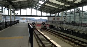 終点・長崎駅の終端部分。山陽・九州編の旅はここまでです!!