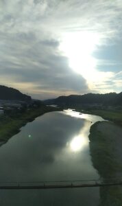 吉野川を渡る(奈良県)