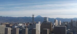 甲府からの富士山(山梨県甲府市)