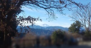 高尾山からの富士山（東京都八王子市）