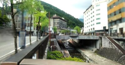 下呂温泉の景色（岐阜県下呂市）
