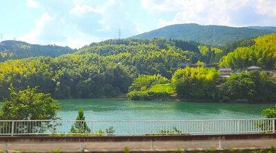 落合川に沿って、徐々に中津川へ（中央西線）（岐阜県）