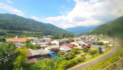 中山道・須原宿の町並み(長野県木曽郡大桑村)