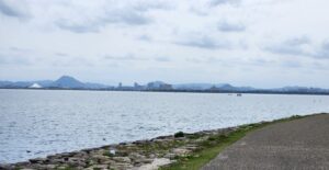 琵琶湖の景色(滋賀県大津市)