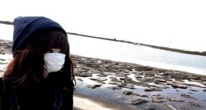 葛西臨海公園での筆者（東京都江戸川区）