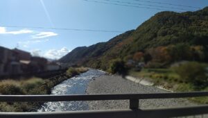 宮ノ越からの木曽川の眺め(長野県木曽郡木曽町)