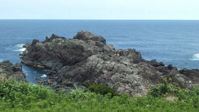 潮岬の先端部分(和歌山県東牟婁郡串本町)