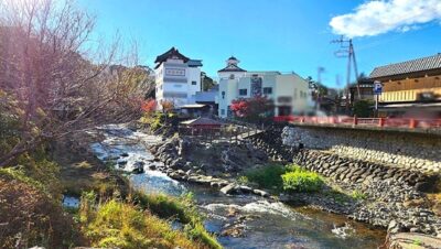 修善寺温泉の景色（静岡県伊豆市）