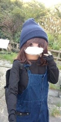 これから殺生石の場所へ向かう！というシーン。（栃木県）