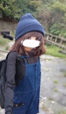 これから殺生石の場所へ向かう！というシーン。（栃木県）