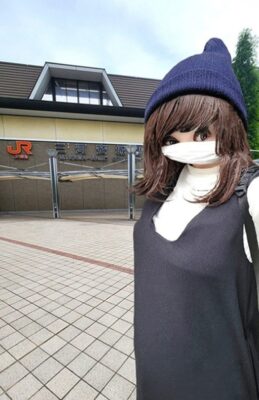 筆者、東海道新幹線・三河安城駅より（愛知県安城市）