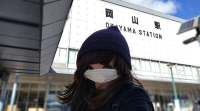 筆者、岡山駅より（岡山県岡山市）