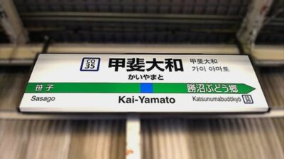 甲斐大和駅（山梨県甲州市大和町初鹿野）