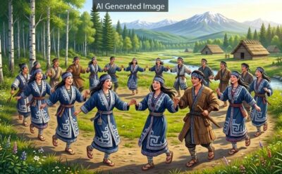 アイヌ民族の伝統音楽・リムセ(画像はAIによるイメージです)