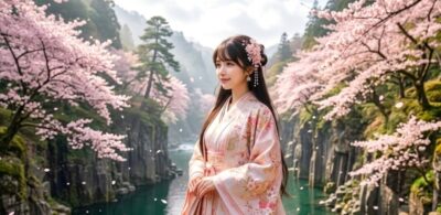多くの男性から求婚された、日本神話屈指の美女・コノハナサクヤヒメ（画像はあくまでAIによるイメージです）【日本の恋愛の歴史】