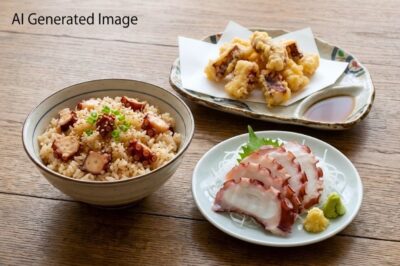 三原名物・タコ料理(画像はAIによるイメージです)