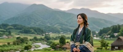 伊豆の大地で暮らす、若かりし頃の北条政子のイメージ（画像はあくまでAIによるイメージです）