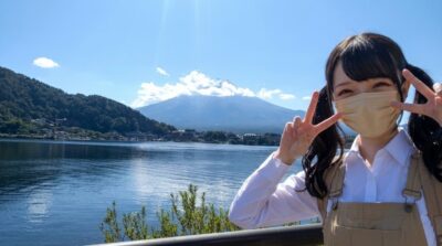 河口湖より(山梨県南都留郡富士河口湖町)大月→河口湖の旅