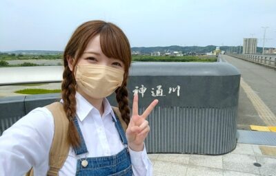 富山・神通川より(富山県富山市)(鉄道唱歌の旅)