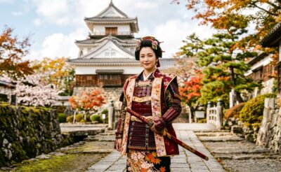 群馬県・沼田のシンボル、小松姫のイメージ（画像はあくまでAIによるイメージです）