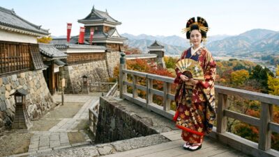 群馬県・沼田のシンボル、小松姫のイメージ（画像はあくまでAI によるイメージです）