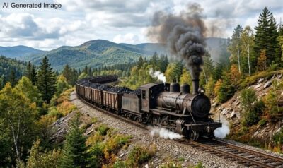 明治時代の石炭を積んで運ぶ蒸気機関車【鉄道唱歌・岩見沢関連】