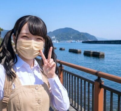 焼津の海より(かなり昔)(静岡県焼津市)(鉄道唱歌の旅)