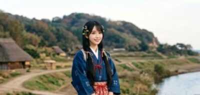 かつての下総国における伝説の美女・真間の手児奈(画像はAIによるイメージです)