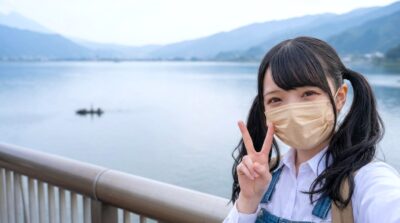 諏訪湖より(長野県岡谷市)