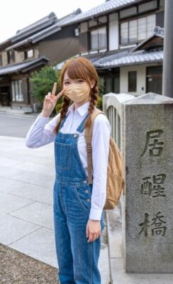 中山道・醒井宿、地蔵川にかかる居醒橋より(滋賀県米原市)
