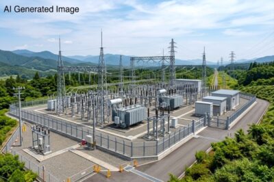 変電所の例（画像はあくまでAIによるイメージです。）