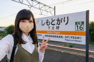 初代三島駅だった、御殿場線・下土狩駅より（静岡県駿東郡長泉町）