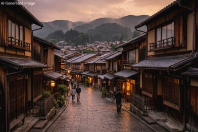 京都・東山の景色(画像はAIによるイメージです)