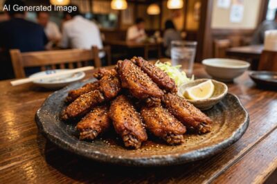 名古屋名物・手羽先（画像はAIによるイメージです）