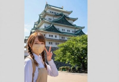 名古屋城より（愛知県名古屋市）（鉄道唱歌の旅）（鉄道唱歌：名古屋・岐阜関連）