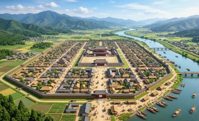 奈良時代の恭仁京（画像はAIによるイメージです）（聖武天皇・佐保山関連）