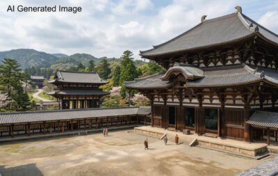 奈良時代の東大寺(画像はAIによるイメージです)