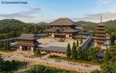 奈良時代の東大寺(画像はAIによるイメージです)