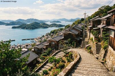 尾道の景色の例(画像はAIによるイメージです。実際の景色ではありません)