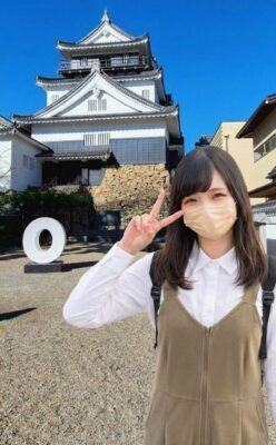 岡崎城より。（愛知県岡崎市）