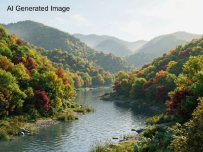 京都・嵐山の桂川(画像はAIによるイメージです)