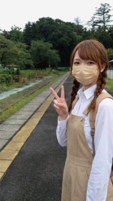 弥彦駅より(新潟県西蒲原郡弥彦村)(鉄道唱歌の旅:三条→燕→弥彦)