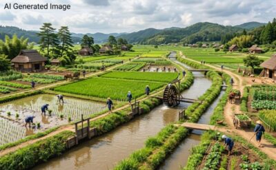 明治時代の安城「日本のデンマーク」(画像はあくまでAIによるイメージです。)
