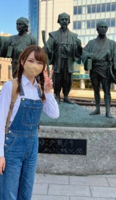 水戸駅前・徳川光圀公像前より(茨城県水戸市)