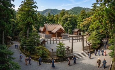 江戸時代の伊勢神宮・外宮(画像はAIによるイメージです)