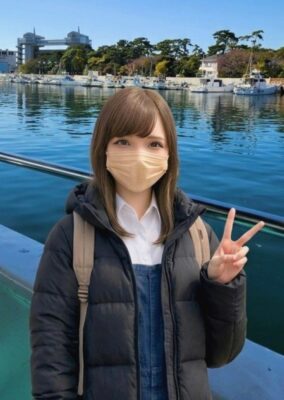 筆者、沼津大型展望水門「びゅうお」より(静岡県沼津市)