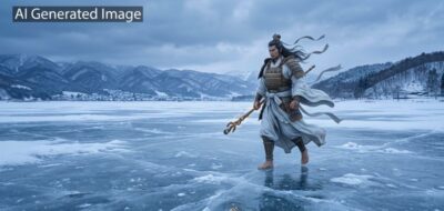 諏訪湖の神様・タケミナカタ(画像はAIによるイメージです)(ヌナカワヒメ関連)
